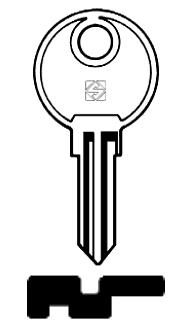 Afbeelding van Silca Cilindersleutel staal FIS3