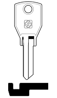 Afbeelding van Silca Cilindersleutel staal FOS1