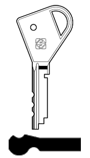 Afbeelding van Silca Cilindersleutel staal FT15R