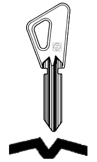 Afbeelding van Silca Cilindersleutel staal FT4