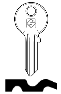 Afbeelding van Silca Cilindersleutel staal GBA1