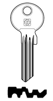 Afbeelding van Silca Cilindersleutel staal GR9-5