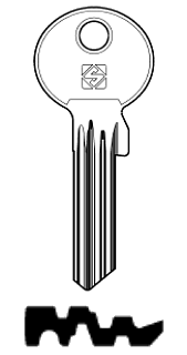 Afbeelding van Silca Cilindersleutel staal GR9-9