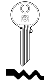 Afbeelding van Silca Cilindersleutel staal HT2