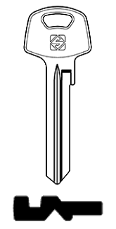 Afbeelding van Silca Cilindersleutel staal IF15R