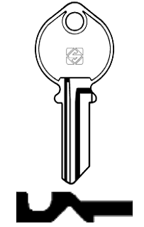 Afbeelding van Silca Cilindersleutel staal IF2R