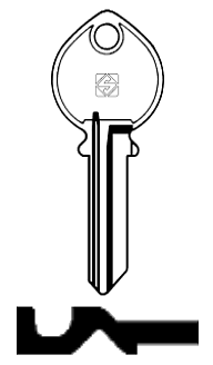 Afbeelding van Silca Cilindersleutel staal IF3R
