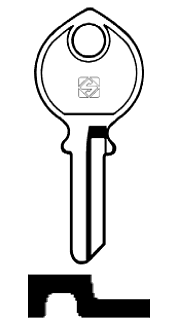 Afbeelding van Silca Cilindersleutel staal IF4R