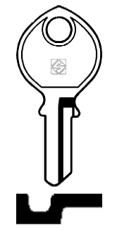 Afbeelding van Silca Cilindersleutel staal IF5