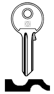 Afbeelding van Silca Cilindersleutel staal IL1