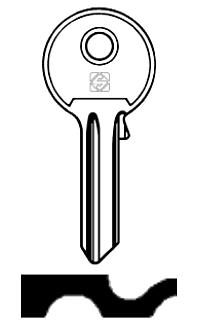 Afbeelding van Silca Cilindersleutel staal IL1R