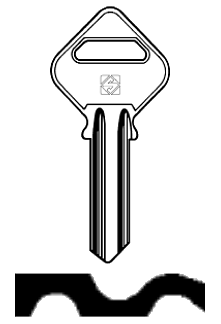 Afbeelding van Silca Cilindersleutel staal INS1