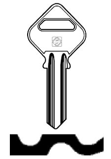 Afbeelding van Silca Cilindersleutel staal INS1R