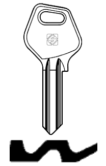 Afbeelding van Silca Cilindersleutel staal JL3R