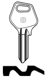 Afbeelding van Silca Cilindersleutel staal JL4
