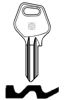 Afbeelding van Silca Cilindersleutel staal JL4R