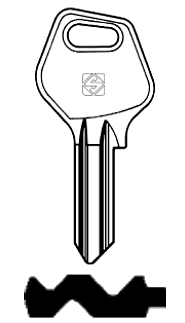 Afbeelding van Silca Cilindersleutel staal JL5