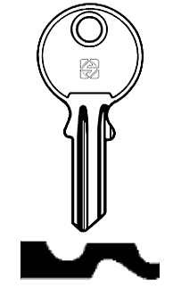 Afbeelding van Silca Cilindersleutel staal JS3R