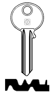 Afbeelding van Silca Cilindersleutel staal KFG