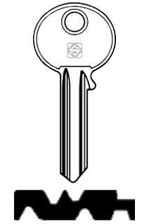 Afbeelding van Silca Cilindersleutel staal KFR