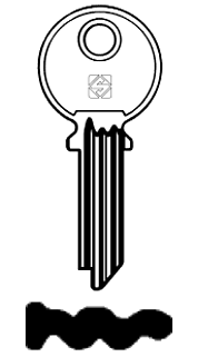 Afbeelding van Silca Cilindersleutel staal LH1