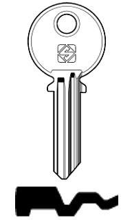 Afbeelding van Silca Cilindersleutel staal LH20