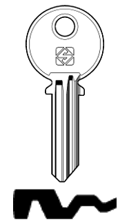 Afbeelding van Silca Cilindersleutel staal LH21