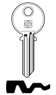 Afbeelding van Silca Cilindersleutel staal LH22