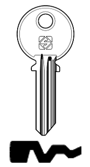 Afbeelding van Silca Cilindersleutel staal LH23