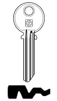 Afbeelding van Silca Cilindersleutel staal LH27