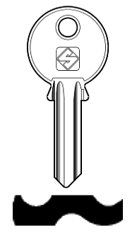 Afbeelding van Silca Cilindersleutel staal MI3R