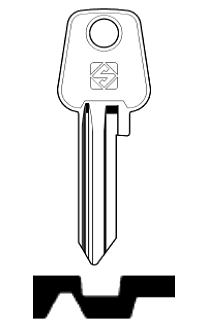 Afbeelding van Silca Cilindersleutel staal MSC1