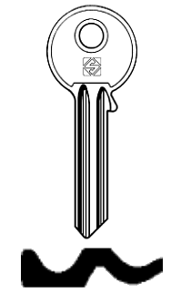 Afbeelding van Silca Cilindersleutel staal NF1R