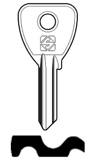 Afbeelding van Silca Cilindersleutel staal OC074