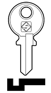 Afbeelding van Silca Cilindersleutel staal PAD1