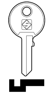 Afbeelding van Silca Cilindersleutel staal PAD2