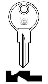 Afbeelding van Silca Cilindersleutel staal REL1R
