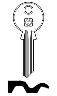 Afbeelding van Silca Cilindersleutel staal RUS5