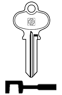 Afbeelding van Silca Cilindersleutel staal RW25