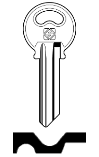 Afbeelding van Silca Cilindersleutel staal RZA2