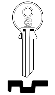 Afbeelding van Silca Cilindersleutel staal RZA3