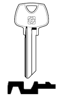 Afbeelding van Silca Cilindersleutel staal SAR2