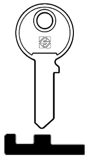 Afbeelding van Silca Cilindersleutel staal SC2