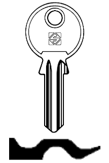 Afbeelding van Silca Cilindersleutel staal SE1R