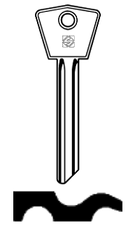 Afbeelding van Silca Cilindersleutel staal SE8