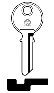 Afbeelding van Silca Cilindersleutel staal SG1