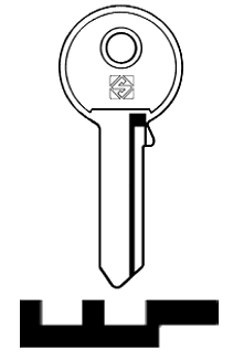 Afbeelding van Silca Cilindersleutel staal SIL1