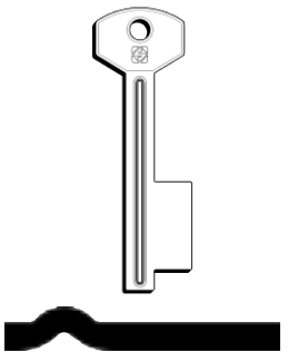 Afbeelding van Silca Cilindersleutel staal SLR1