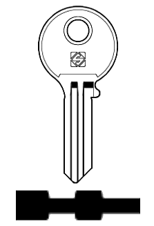 Afbeelding van Silca Cilindersleutel staal SNC1
