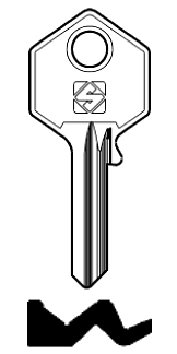 Afbeelding van Silca Cilindersleutel staal SO10R